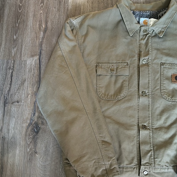 Vintage Carhartt Southwestern Sherpa Lined Aztec Jacket JP1021 XXL - Picture 5 of 10